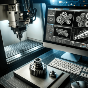 CNC machinery in action